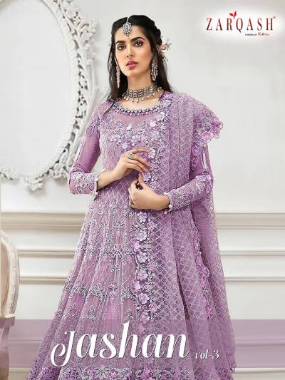 Jashan Vol 3 By Zarqash Designer Partywear Salwar Kameez Collection